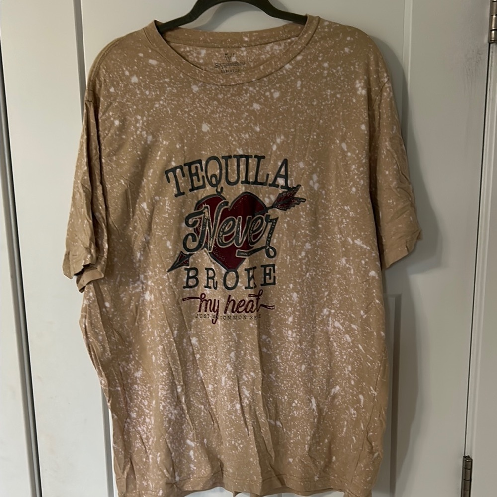 Tequila Never Broke My Heart Short Sleeve Tee